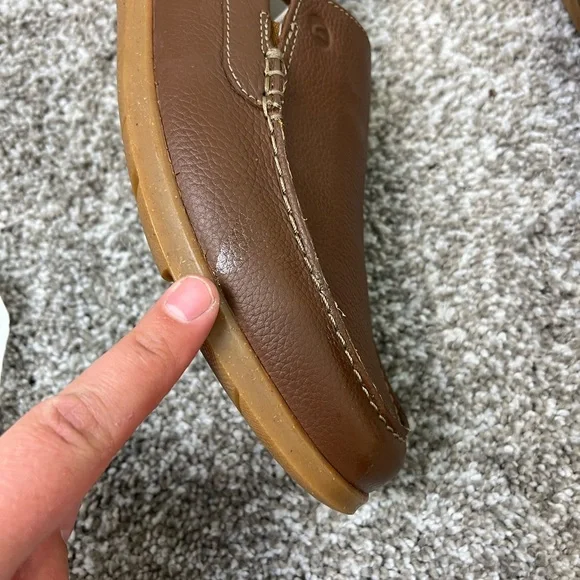 Clarks Men's Brown Loafers NWOT see pics and description for blemishes - Picture 6 of 10